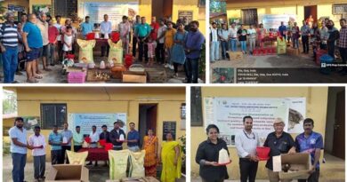 On-farm demonstration and distribution of Inputs to farmers under NABARD-Funded Poultry Project