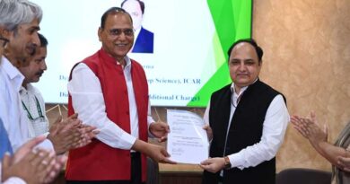 Dr. T.R. Sharma Assumes Additional Charge as Director of Indian Agricultural Research Institute (IARI)